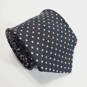 Cape Cod Neckwear Black Geometric Men's Silk Neck Tie Jacquard Fabric